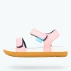 Native Shoes Sandals^Charley Child Princess Pink/ Shell White/ Toffee Brown