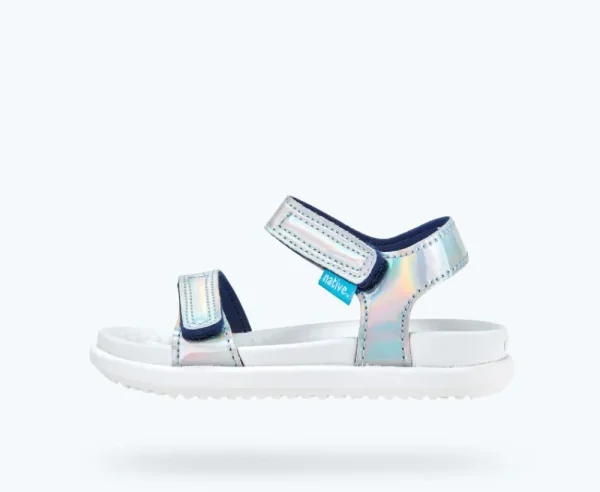 charley_hologram_child_0.webp Native Shoes Sandals^Charley Hologram Child Hologram/ Shell White