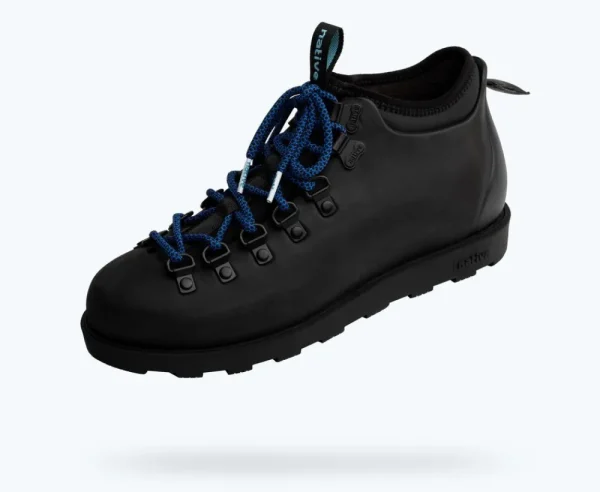 Native Shoes Boots^Fitzsimmons Citylite Bloom Jiffy Black/ Jiffy Black/ Victoria Blue