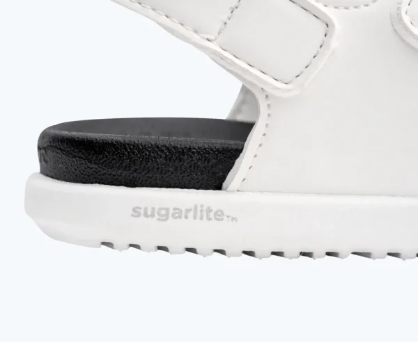 Native Shoes Sandals^Frankie Sugarlite Child Shell White/ Jiffy Black/ Shell White