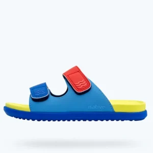 Native Shoes Sandals^Frankie Sugarlite Junior Resting Blue/ Celery Green/ Uv Blue/ Uv Hyper Strap