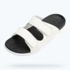 Native Shoes Sandals^Frankie Sugarlite Junior Shell White/ Jiffy Black/ Shell White