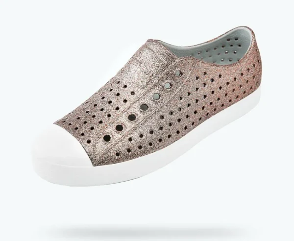 Native Shoes Shoes^Jefferson Bling Metal Bling/ Shell White