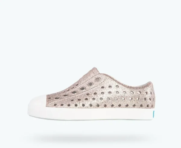 Native Shoes Shoes^Jefferson Bling Child Metal Bling/ Shell White