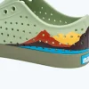 Native Shoes Shoes^Jefferson Block Tea Green/ Loch Green/ Crater Mountain Block