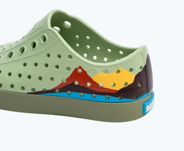 Native Shoes Shoes^Jefferson Block Child Tea Green/ Loch Green/ Crater Mountain Block