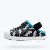 Native Shoes Shoes^Jefferson Cozy Glow Little Kid Jiffy Black/ Shell White/ Shell Lightning Glow