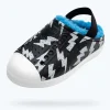 Native Shoes Shoes^Jefferson Cozy Glow Little Kid Jiffy Black/ Shell White/ Shell Lightning Glow