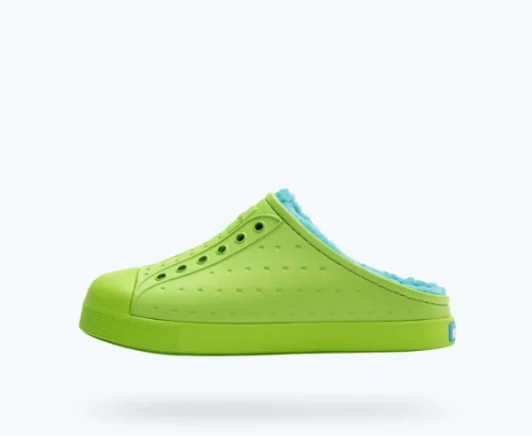 Native Shoes Shoes^Jefferson Cozy Sugarlite Big Kid Snap Green/ Snap Green/ Maui Blue