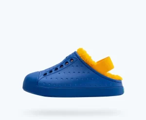 Native Shoes Shoes^Jefferson Cozy Sugarlite Little Kid Uv Blue/ Uv Blue/ Spicy Yellow