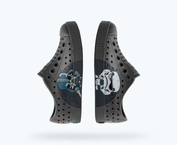 Native Shoes Shoes^Jefferson Star Wars Block Child Dublin Grey/ Dublin Grey/ Darth Bff