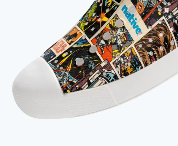 Native Shoes Shoes^Jefferson Star Wars Print Shell White/ Shell White/ Comic Multi Aop