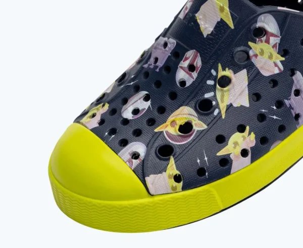 Native Shoes Shoes^Jefferson Star Wars Print Child Regatta Blue/ Chartreuse Green/ Mando Aop