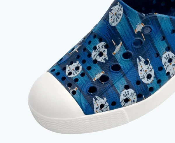 Native Shoes Shoes^Jefferson Star Wars Print Child Starry Blue/ Shell White/ Millennium Falcon Aop
