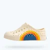 Native Shoes Shoes^Jefferson Sugarlite Block Child Bone White/ Bone White/ Spicy Flame Vallarta Circle