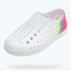 Native Shoes Shoes^Jefferson Sugarlite Block Child Shell White/ Shell White/ Dazzle Maria Celery Block