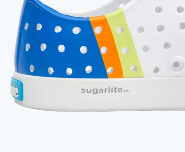 Native Shoes Shoes^Jefferson Sugarlite Block Child Shell White/ Shell White/ Uv City Celery Block