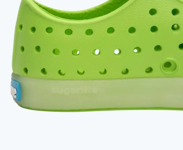Native Shoes Shoes^Jefferson Sugarlite Glow Child Snap Green/ Glow