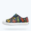 Native Shoes Shoes^Jefferson Sugarlite Print Child Regatta Blue/ Shell White/ Resting Laflame Critters