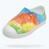 Native Shoes Shoes^Jefferson Sugarlite Print Child Shell White/ Shell White/ Rainbow Tie Dye