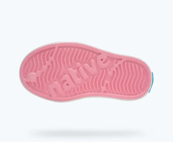 Native Shoes Shoes^Jefferson Sugarlite Print Child Princess Pink/ Shell White/ Haze Sunpetal