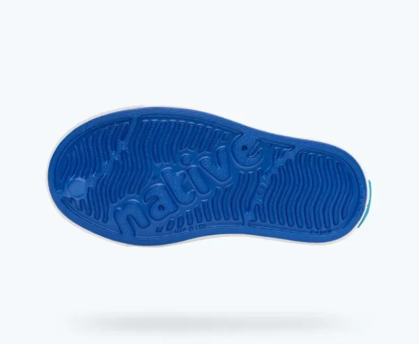 Native Shoes Shoes^Jefferson Sugarlite Print Child Uv Blue/ Shell White/ Laflame Lightning