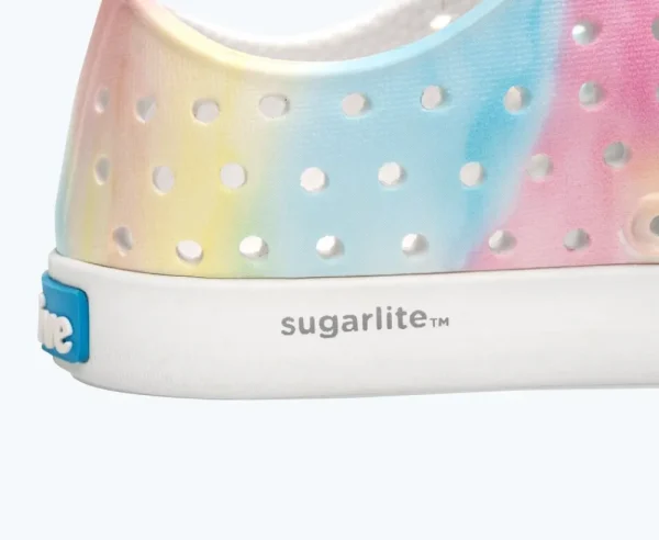 Native Shoes Shoes^Jefferson Sugarlite Print Child Shell White/ Shell White/ Pastel Tie Dye