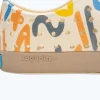 Native Shoes Shoes^Jefferson Sugarlite Print Child Bone White/ Flax Tan/ Apricot Resting Squiggle