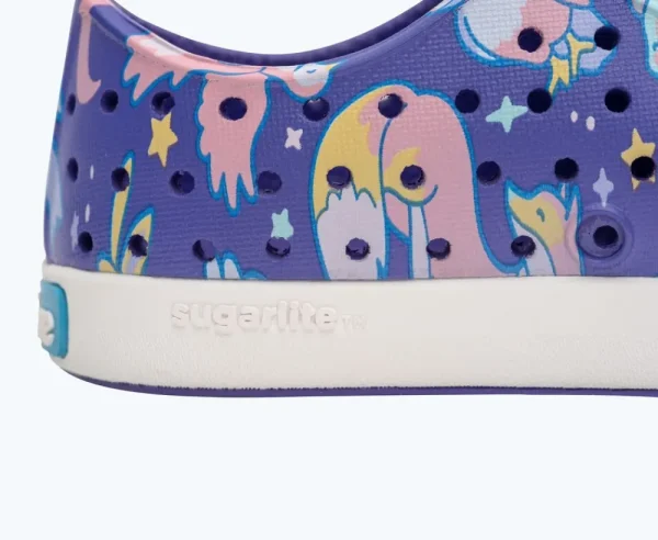 Native Shoes Shoes^Jefferson Sugarlite Print Child Ultra Violet/ Shell White/ Starlight Woodland Friends