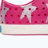 Native Shoes Shoes^Jefferson Sugarlite Print Child Radberry Pink/ Shell White/ Silver Stars