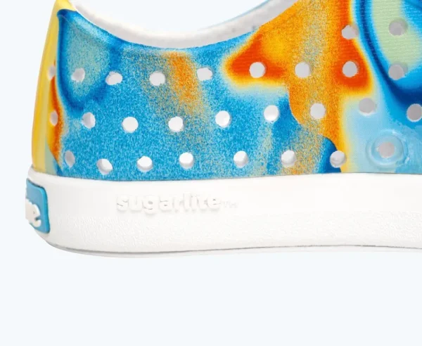 Native Shoes Shoes^Jefferson Sugarlite Print Child Shell White/ Shell White/ Laflame Thermal