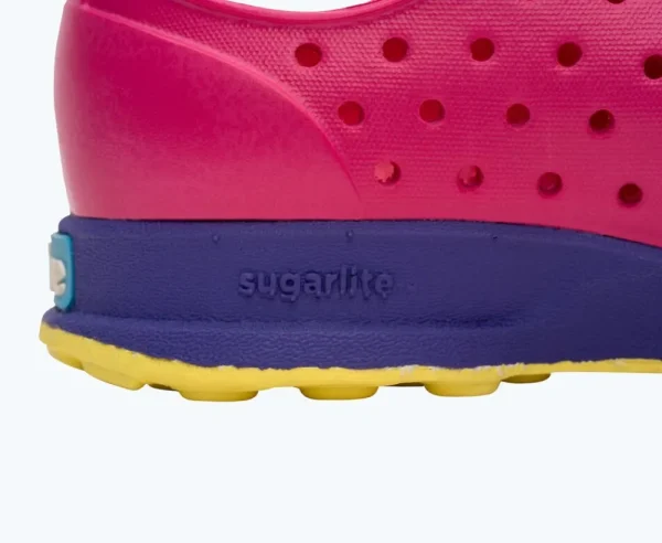 Native Shoes Shoes^Robbie Sugarlite Child Radberry Pink/ Ultra Violet/ Morning Speckle Rubber